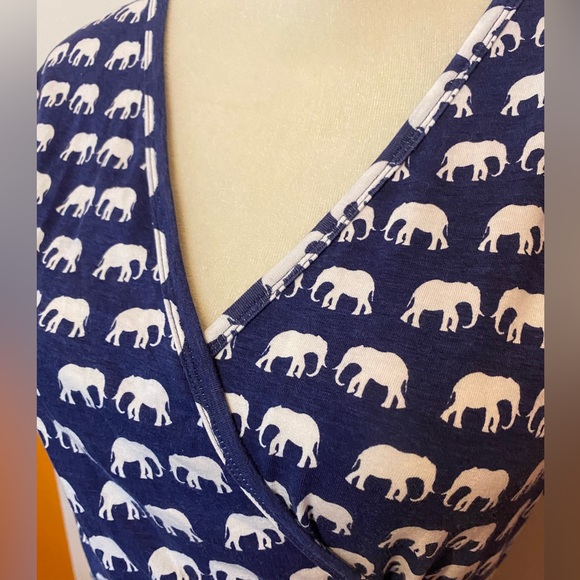 Sugarhill Brighton Marian Elephant Print Wrap Dress - Picture 2 of 7